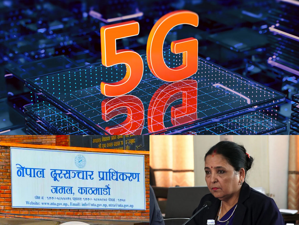 टेलिकमको कामचलाउ फाइभजी परिक्षण, तीन स्थानमा मात्रै परिक्षण भएपछि प्राधिकरणले फिर्ता माग्यो फ्रिक्वेन्सी