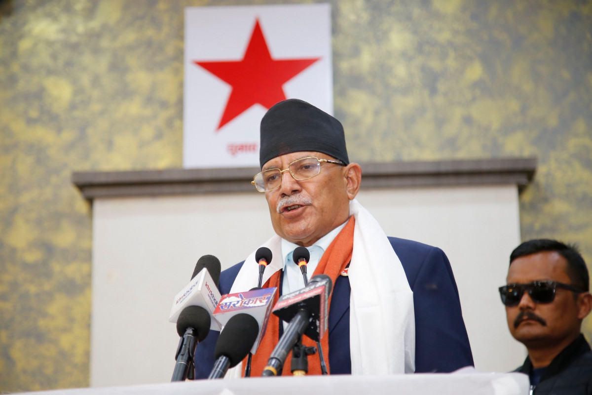 नेकपा संसदीय दलको नेतामा प्रचण्ड चयन