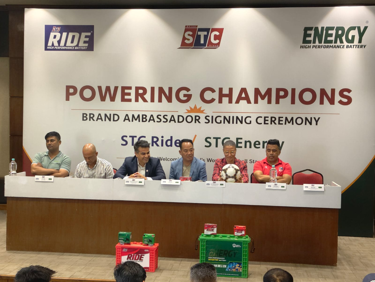 STC Ride र STC Energy का ब्रान्ड एम्बासडरमा महिला फुटबल टोलीका खेलाडीहरु रेखा पौडेल, दीपा शाही र मनमाया नियुक्त
