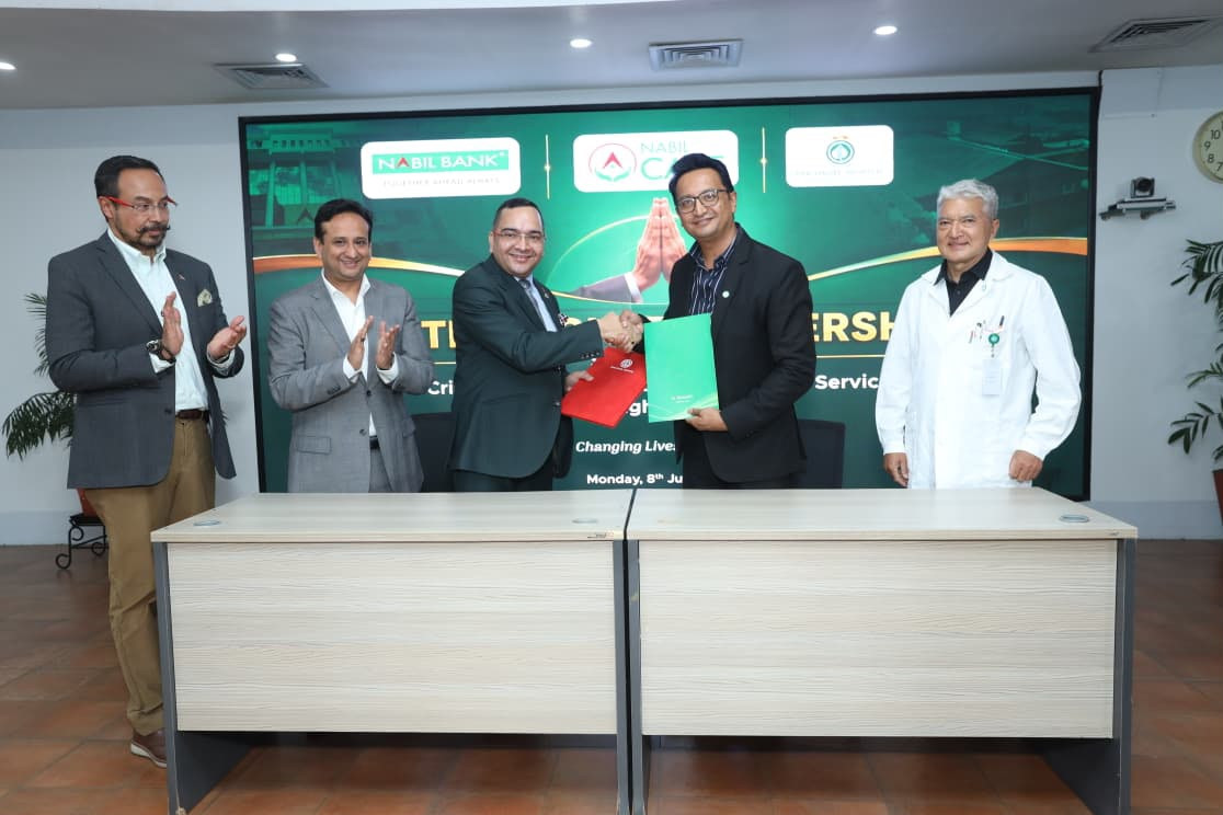 नबिल बैंक र धुलिखेल अस्पतालबीच ६ करोड रुपैयाँको रणनीतिक साझेदारी
