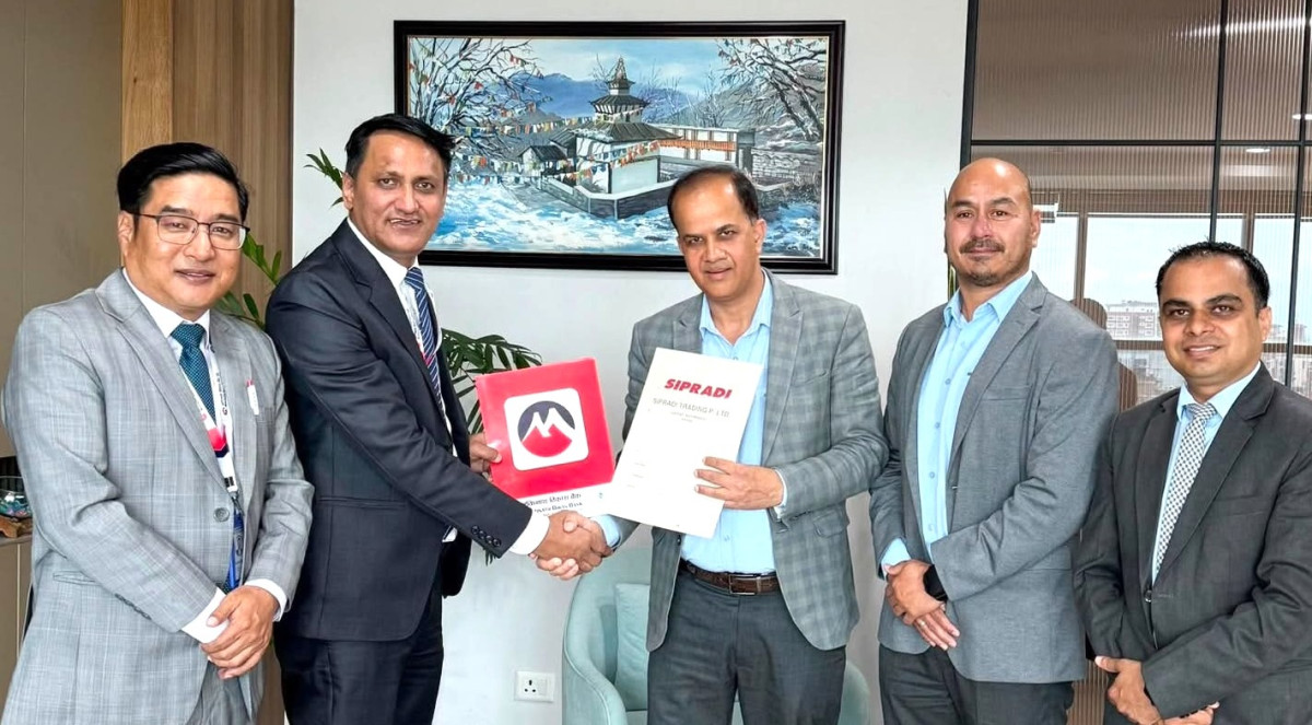मुक्तिनाथ विकास बैंक र सिप्रदी ट्रेडिङ बीच व्यवसायिक सम्झौता