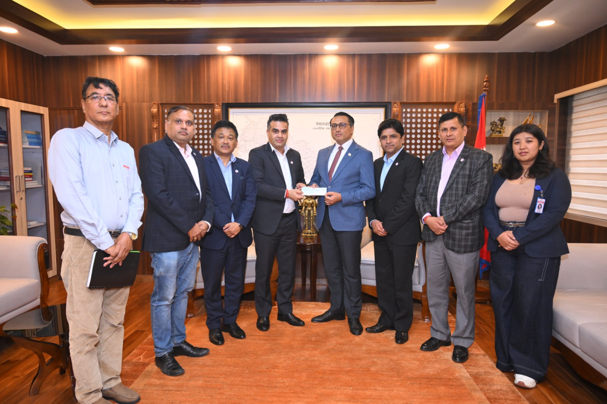 नाडाबाट रसुवा बाढी प्रभावितका लागि राहतस्वरूप नगद सहयोग प्रदान